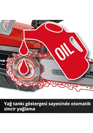 Einhell GE-LC 18 Li Kit (1x3,0 Ah) Akülü Ağaç Kesme - 4501760