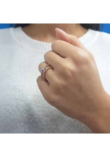 Lova Pırlanta Taşlı Kalah Yüzük - 1010282