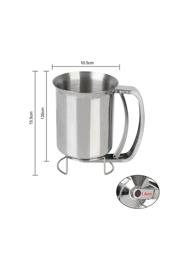 Mutfak Aletleri Kek Cupcake Hamur Dağıtıcı Huni Huni Desteği Gümüş