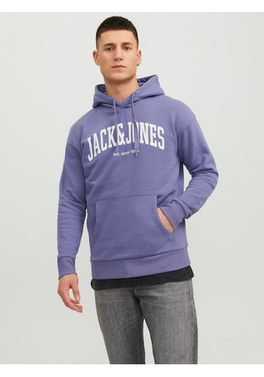 Jack & Jones Jjejosh Erkek Sweatshirt 12236513 Mor