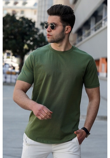 Madmext Madmext Haki Erkek Tişört 4951-haki Haki