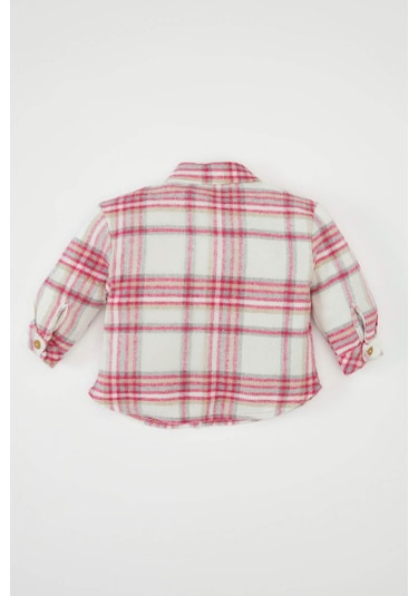 DeFacto Kız Bebek Ekose Desenli Flanel Uzun Kollu Gömlek D3044A524WNPN160 Pembe DeFacto Kız Bebek Ekose Desenli Flanel Uzun Kollu Gömlek D3044A524WNPN160 Pembe