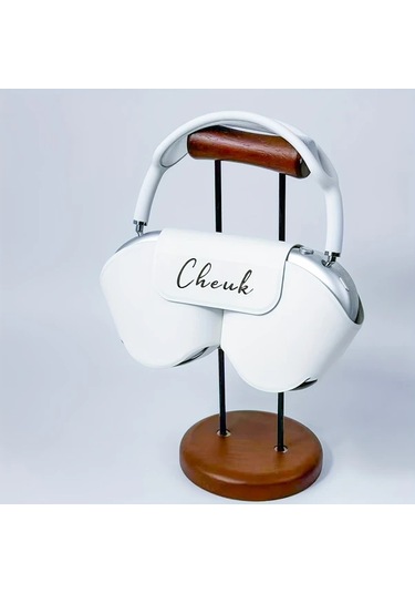 Fochsia Kişiselleştirilmiş Airpods Uyumlu Max Kılıfı Yumuşak Silikon Dayanıklı Çizilmeye Dayanıklı Beyaz