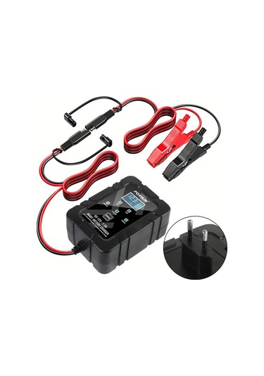 Motion003 Foxstar 6v 12v 1.5a Lityum Demir Prensil Şarj Cihazı Siyah Motosiklet Damlama Şarj