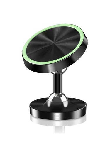 Metal Çift Top Kafası 360 Derece Dönen Araba Manyetik Telefon Tutucu Standı Braketi -