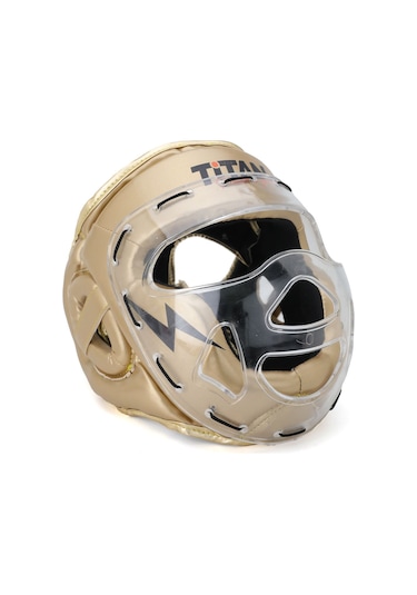 Yüz Korumalı Boks Kaskı , Gold Altın Model Çok Renkli