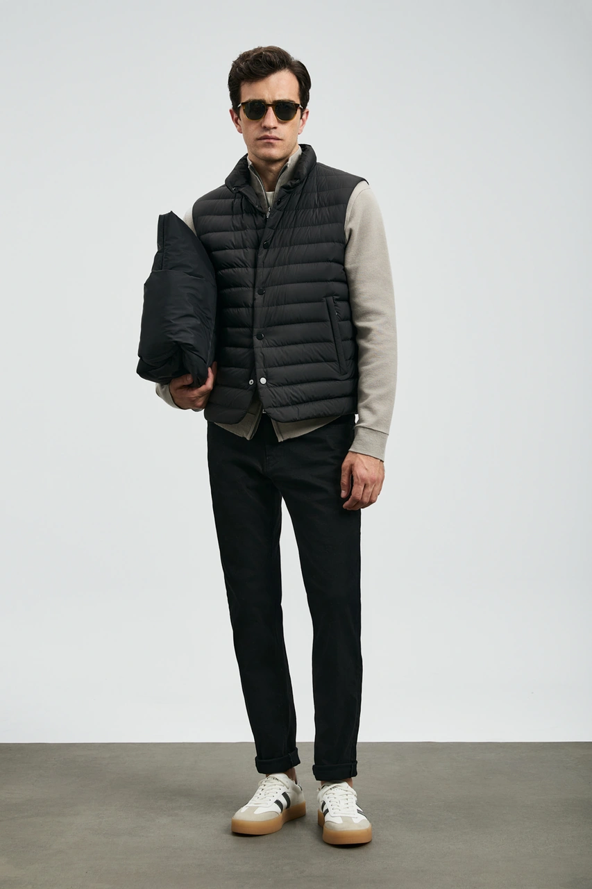 Lufian Anton Smart Jean Erkek Pantolon Slim Fit Siyah Siyah 112200260100100 Siyah