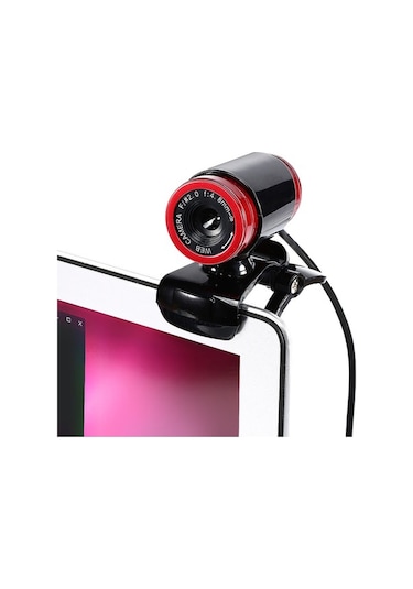 Springsun Usb 2.0 0,3 Milyon Piksel Hd Kamera Web Kamerası Mikrofonlu Klipsli 360 Derece Skype Dizüstü Masaüstü Bilgisayar Pc A