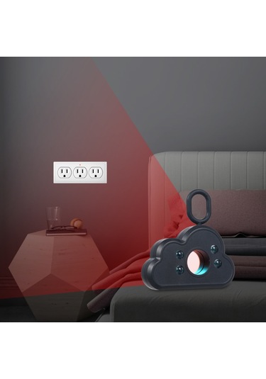 Geeroyoo Taşınabilir Kızılötesi Kamera Dedektörü, Gizli Kamera Tarayıcı & Dinleme Önleyici - Ev, Otel, Ofis Güvenlik Cihazı