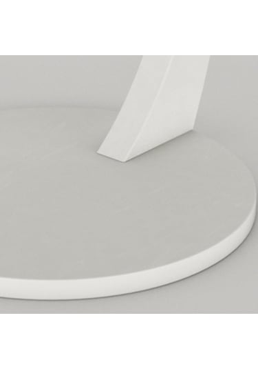 İntergo Tekerlekli C Yan Sehpa Beyaz