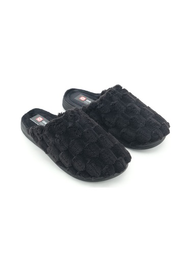 Gezer Kadın Kışlık Rahat Taban Ev Bahçe Terlik Siyah