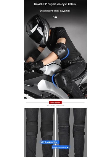 Motosiklet Düşmeyi Önleyici Diz Koruma Ekipmanı L
