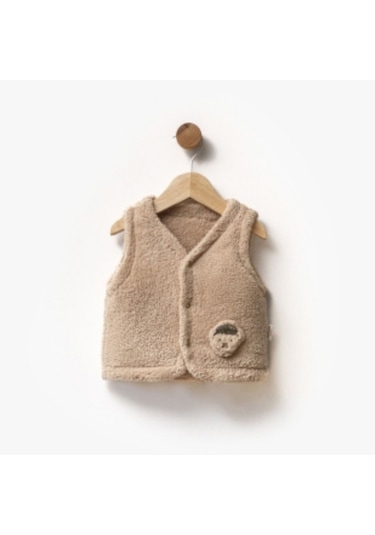 Bebbemini Bebek Yelek 2405 Kahverengi