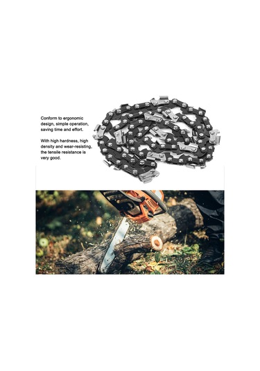 Vkemall Zink Alaşımlı 3/8 Pitch 40dl Gerginlikli Dayanıklı Testere Zinciri - Motorlu Testere Değişim Parçası, Hafif Ve Uygun Boyutlu