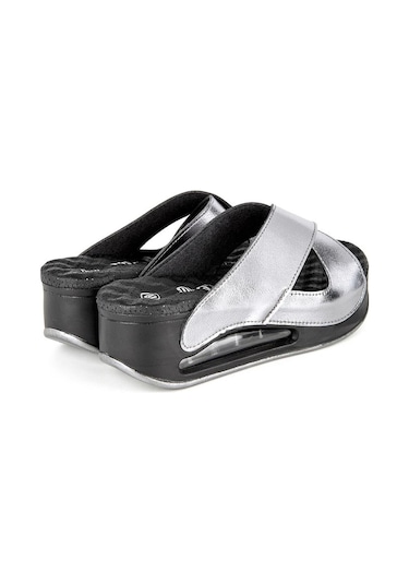 Muya Penelope Anatomik Kadın Terlik Kurşun Gri