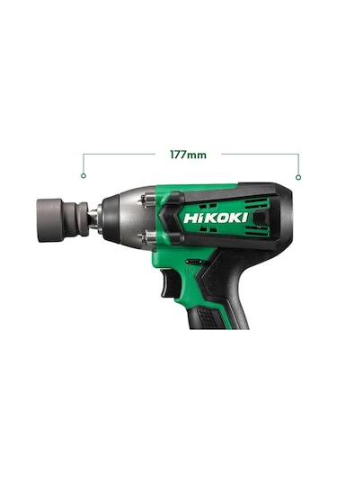 Hikoki WR18DF-2.0 18V/2.0AH 220NM 1/2" Çift Akülü Şarjlı Darbeli Somun Sıkma Makinesi