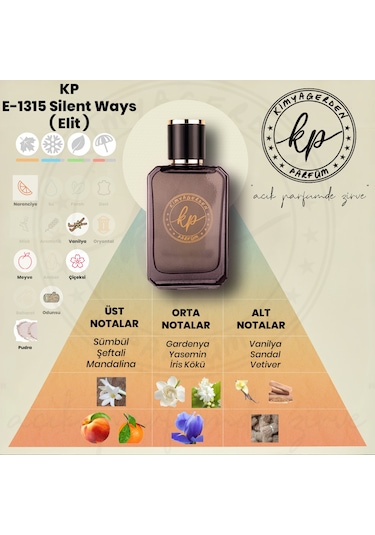 Kimyagerden E-1315 Erkek Parfüm EDP 50 ML