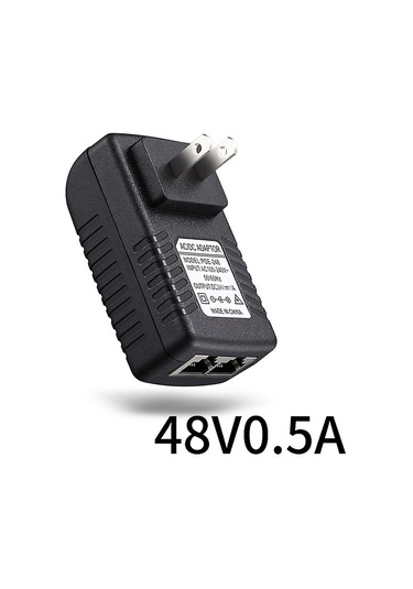 Geeksen Eu Fişli 24v 1a Poe Enjektörü, Ip Kameralar Ve Ağ Cihazları İçin Ethernet Kablosu İle Güç Ve Veri Dağıtımı