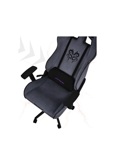 Rio Plus Balerion Terletmez Kadife Kumaş Antrasit Gaming Oyuncu Koltuğu -3 Gri