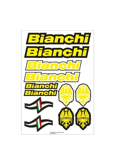 Bisiklet Sticker Seti Bianchi 03 Nötr