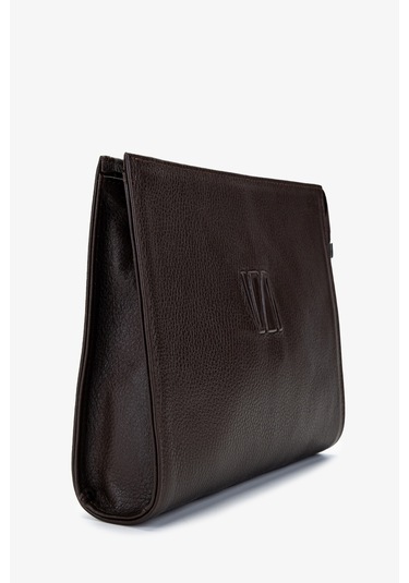 Valmenti Unisex Hakiki Deri El Çantası 1012 2012 Canta Y25 Acı Kahve Fltr Kahverengi