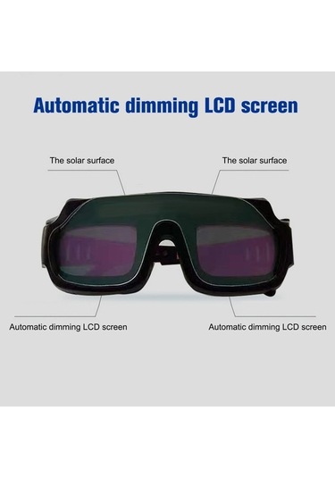 Dancemonkey Gece İçin Güneş Enerjili Otomatik Kararan Kaynak Gözlüğü Maske