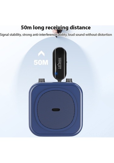 Artfulabode Profesyonel 2'li Kablosuz Mikrofon Seti - 50m Menzilli Kulaklık & El Mikrofonu