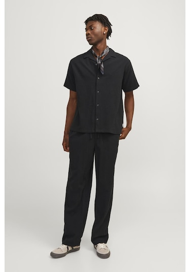 Jack & Jones Erkek Gömlek 12255781 Siyah Siyah