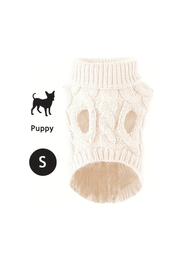 Elmpaly Beyaz Kedi Köpek Kazak Yumuşak Akrilik S M Evcil Hayvan Kışlık 7 Renk