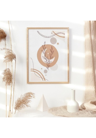 3'lü Bohem Naturel Desen Foreks Tablo