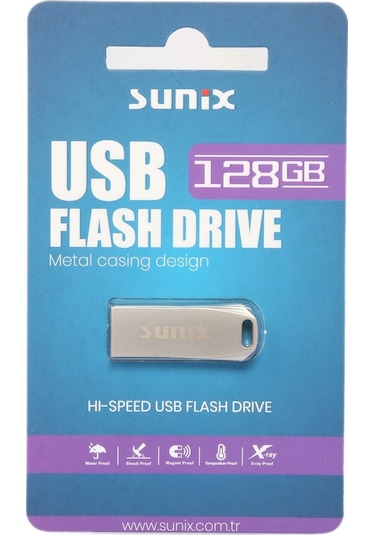 Sunix 128GB Metal Flash Bellek