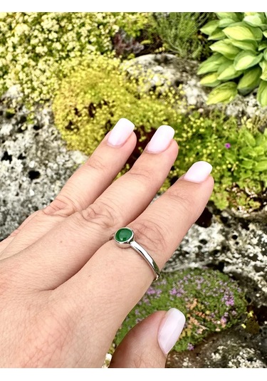 Elana Doğal Kristoprazlı Yüzük 151024255 Yeşil