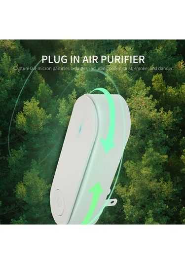 Neevoyu Beyaz Avrupa Şarjlı İyonik Hava Temizleyici - Evcil Hayvan Koku Giderici, 40-60 M², 40db Alçak Gürültü, Hızlı Temizleme Beyaz