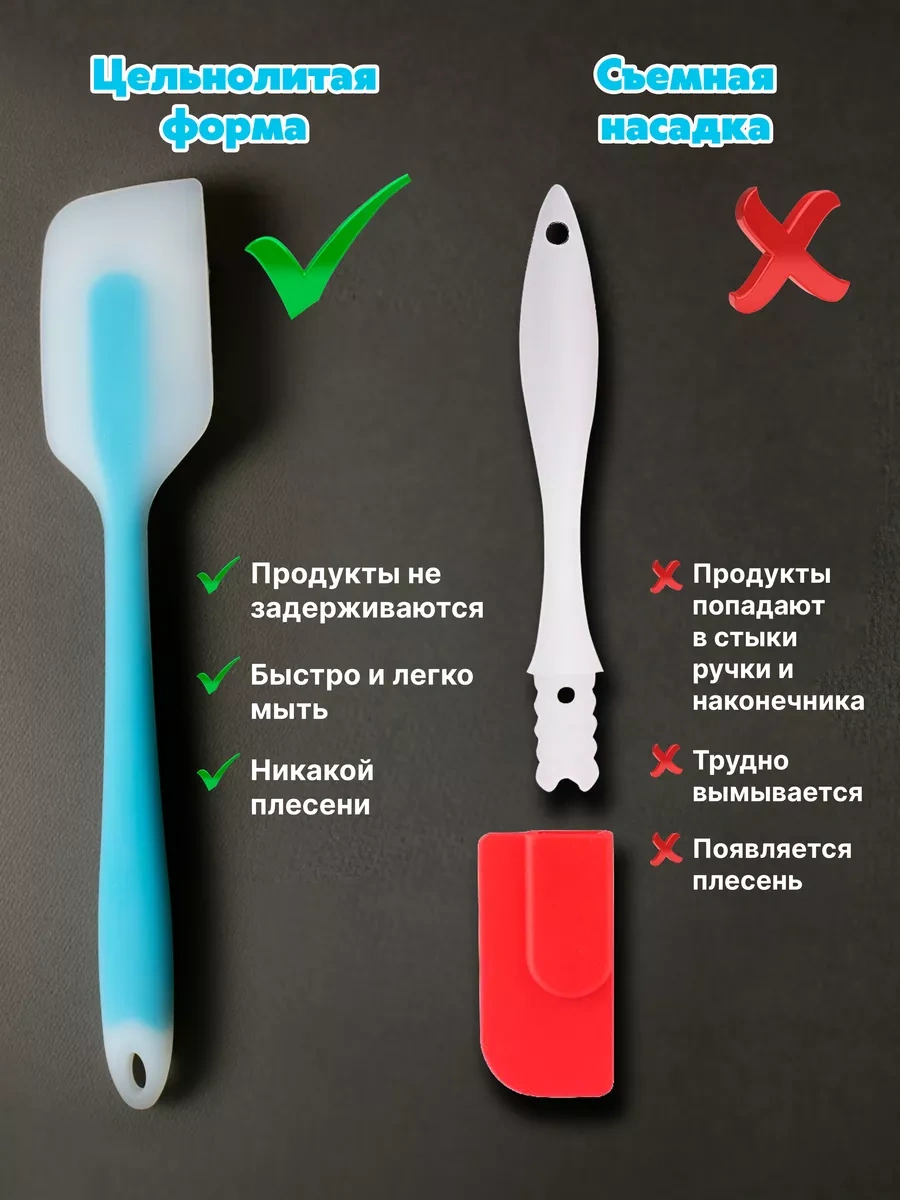 Idei Dla Kuhni Silikon Mutfak Spatulası 226288521 Mavi