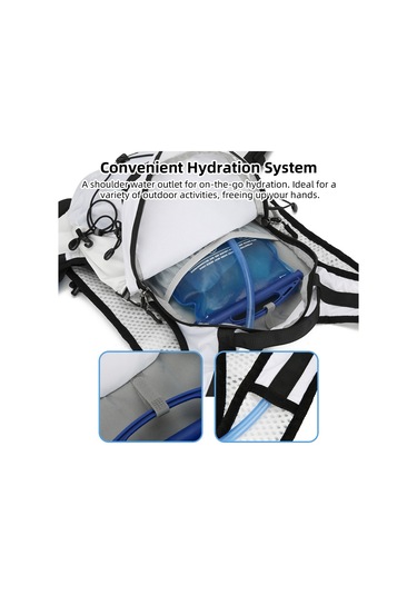 Vanaheimr Hiking Necessities Sırt Çantası Hafif Su Geçirmez Kamp Siyah Siyah