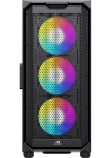 Powerboost VK-K521B 650 W 80+ USB 3.0 Mesh Rgb Atx Mid Tower Bilgisayar Kasası Siyah
