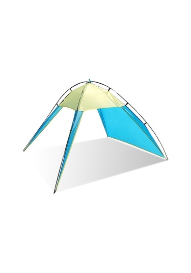 "3 Yanı Açık Kamp Çadırı - Plaj, Park Ve Balıkçılık İçin Mükemmel Havalandırma" Mavi & Sarı Mavi - Sarı Mavi - Sarı