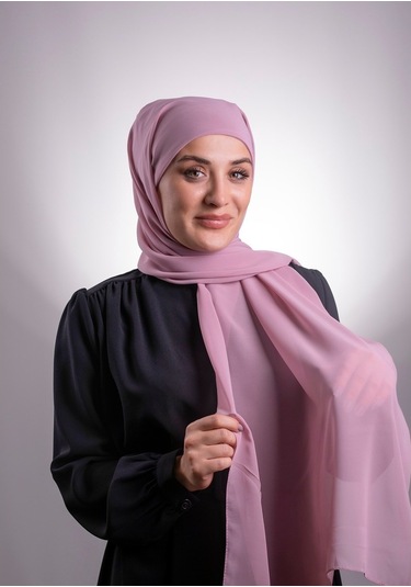 Violet Pratik Hazır Geçmeli Şal Şifon Boru Boneli 3001_21