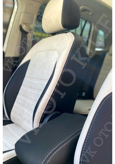 Vk Auto Volkswagen Tiguan Araca Özel Koltuk Kılıfı Beyaz-taytüyü