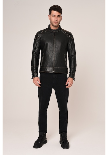 Vexo Vintage Deri Mont Siyah (541849076)