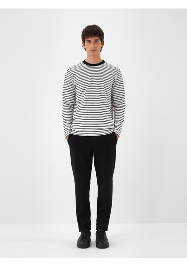 Siyah Pamuk Dokulu Slim Fit Jogger Pantolon 380180 Siyah Siyah Pamuk Dokulu Slim Fit Jogger Pantolon 380180 Siyah