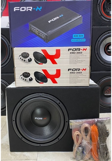 Forx Takım Set 30cm Bass 300rms Anfi 4000wat Forx Oval Midrange
