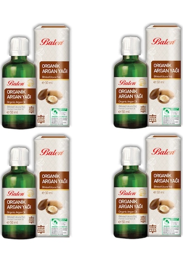 Balen Organik Argan Yağı 4 x 50 ML