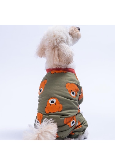 Pettrend Teddy Ted Penye Tulum Kedi Köpek Tulumu Kedi Köpek Kıyafeti Köpek Pijaması