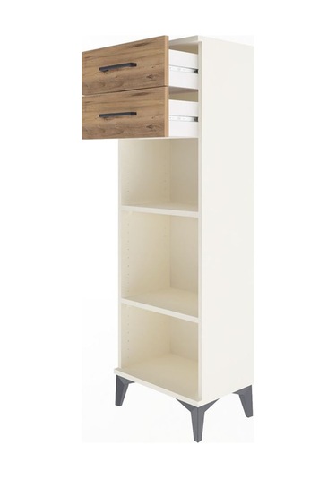 Arges Dolap 2 Raflı 2 Çekmeceli 44x30x134 Aytaşı-çam Aytaşı