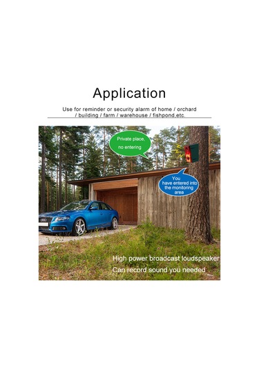 Geeksen Güneş Enerjili Hareket Sensörlü Alarm Sistemi - Uzaktan Kumandalı, 3 Modlu Ses Ve Işık Uyarısı, Kayıt Özellikli