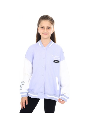 Toontoy Kız Çocuk Kolej Hırka Mavi