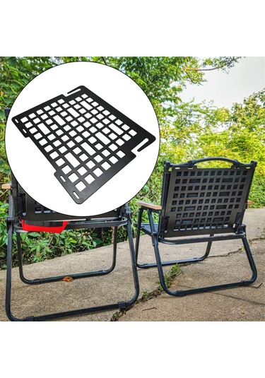 Dolıty Kamp Sandalyesi Arka Dayanağı Depolama Rafı Arkalığı Siyah Çok Renkli