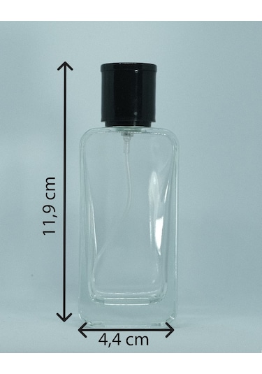 Parfüm Ve Kolonya Şişesi 50 Ml 10 Adet Iphone Siyah Kapak Cam Şişe