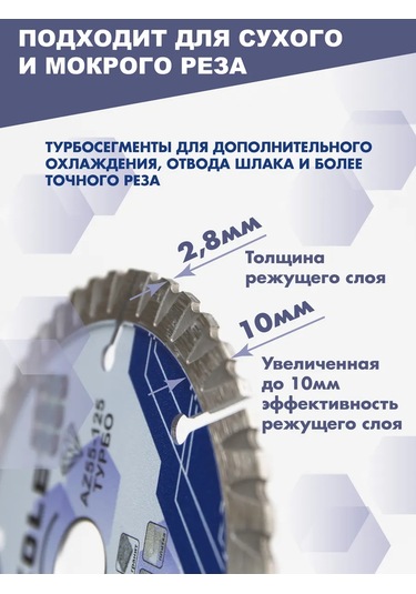 Skole Beton Ve Granit İçin 230 Mm Turbo Segmentli Elmas Disk 453041249